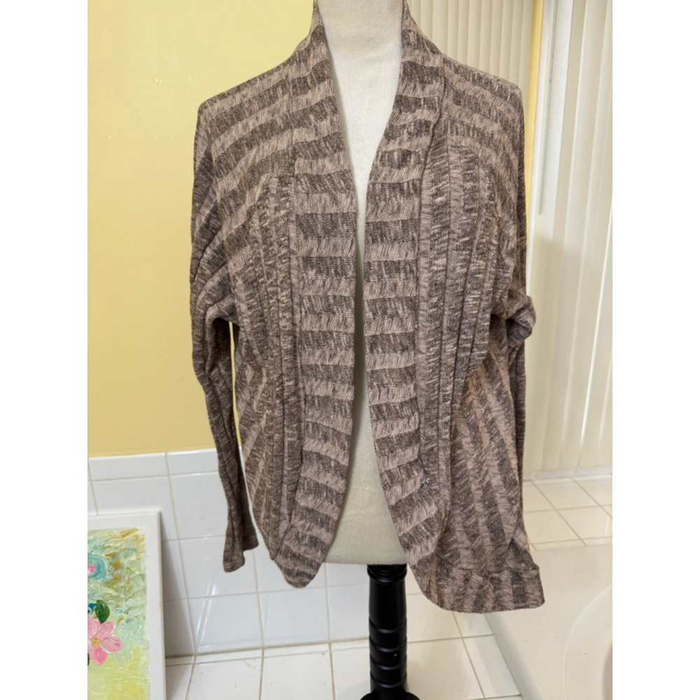 Women's Charlotte Russe Cardigan Size L Brown Tan